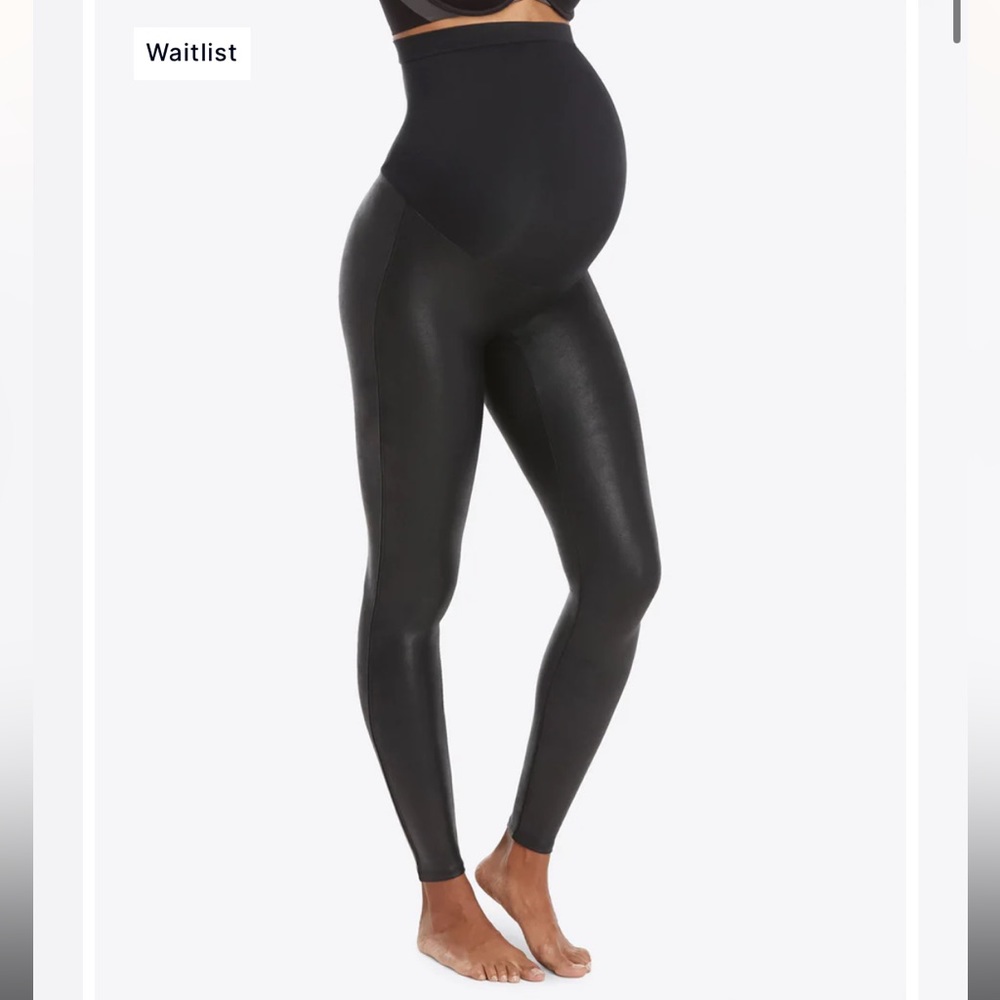 SPANX Mamma Faux Leather Leggings